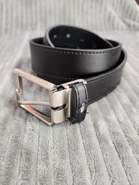 Oobe Black Unisex  black Leather Barton Belt Size M Approx. 40 in Everyday Use